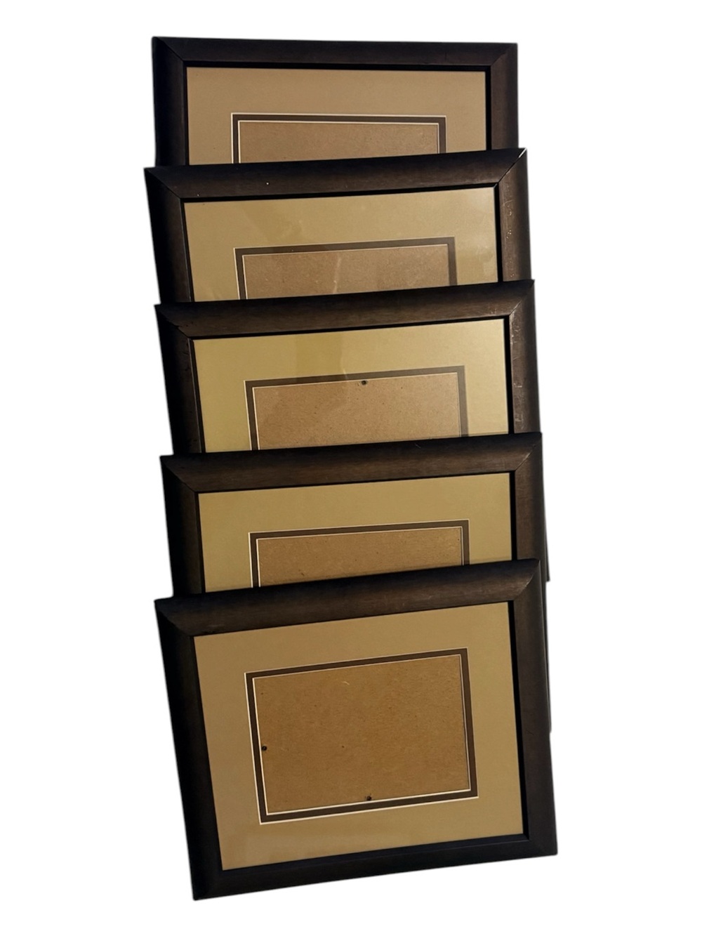 Modern Espresso Brown Double Mat Picture Frame – Great for Gallery Walls!